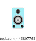 Vector speaker system on a white background 46807763