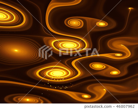 Abstract pattern with gnarled spirals 46807962