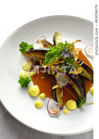 Eggplant miso rice bowl Western-style prime Eggplant miso rice bowl Western-style prime 46809674