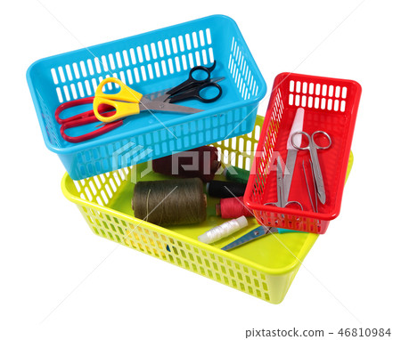 Multi-colored plastic boxes of different sizes Multi-colored plastic boxes of different sizes 46810984