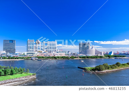 東京台場的景觀（從彩虹橋） 46813235