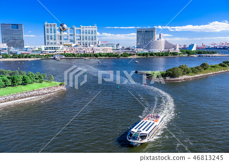 Landscape of Tokyo Odaiba (from Rainbow Bridge) Landscape of Tokyo Odaiba (from Rainbow Bridge) 46813245