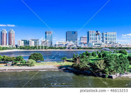 東京台場的景觀（從彩虹橋） 46813253