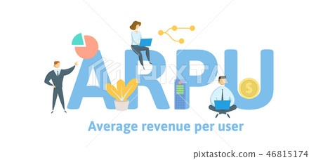ARPU, Average Revenue Per User. Concept with keywords, letters and icons. Flat vector illustration ARPU, Average Revenue Per User. Concept with keywords, letters and icons. Flat vector illustration 46815174