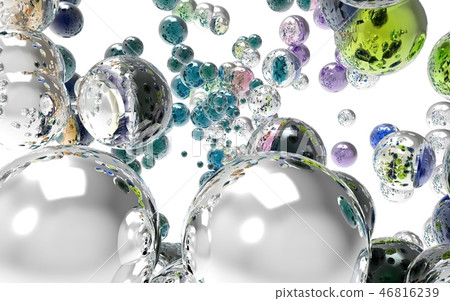 Background image with countless balls floating Background image with countless balls floating 46816239