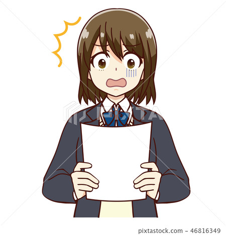 Girl student test return disappointed 46816349