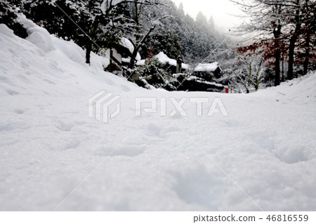 Snow-covered road Snow-covered road 46816559