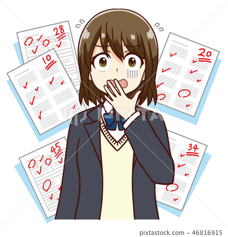 Female student test red point Female student test red point 46816915
