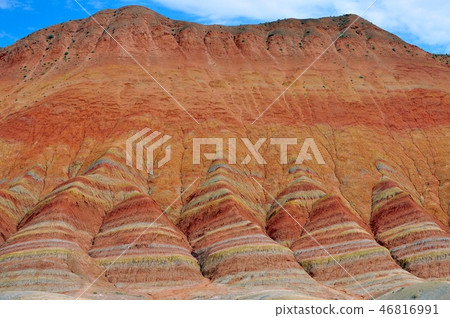  中國，甘肅省和張家的塘沽地貌 46816991