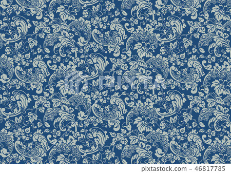 華麗的錦緞圖案 華麗的錦緞圖案 46817785