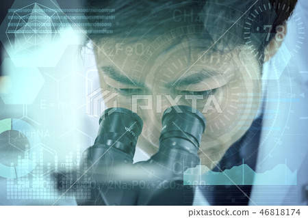 Experimental image research and development microscope 46818174