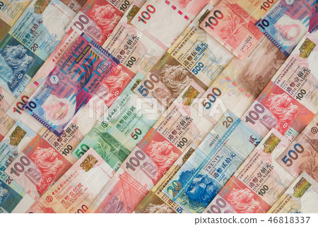 Banknote currency Hong Kong dollar (HKD) business Banknote currency Hong Kong dollar (HKD) business 46818337