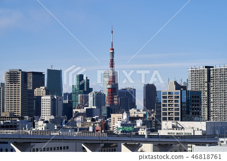城市景觀東京塔 城市景觀東京塔 46818761