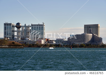 都市風景東京灣Odaiba Rinkai子中心 都市風景東京灣Odaiba Rinkai子中心 46818765
