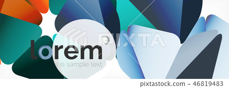 Vector colorful geometric triangle background, crystal banner design Vector colorful geometric triangle background, crystal banner design 46819483