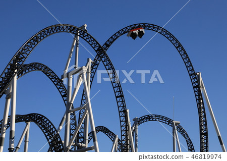 Roller coaster high-flying vehicle Fujikyu Highland 46819974
