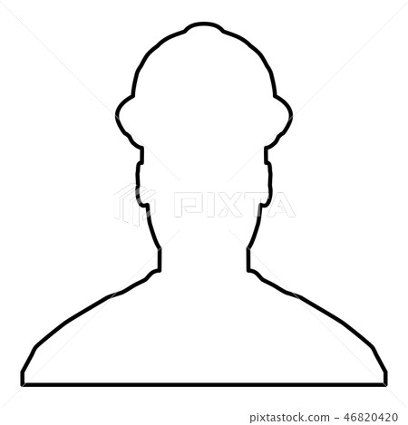 Avatar builder architect engineer in helmet view Avatar builder architect engineer in helmet view 46820420