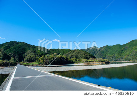 Shimanto River subsidence bridge 46820610