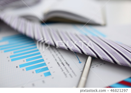 Documents with financial statistics at office Documents with financial statistics at office 46821297