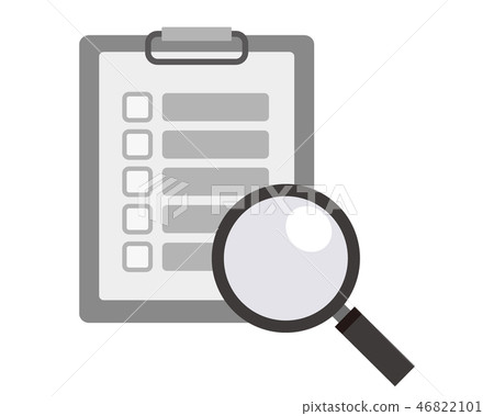 Magnifying glass lens writing tool loupe vector binder 46822101