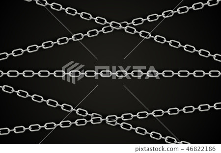 Abstract Silver Chain Background Vector - Stock Illustration [46822186 ...