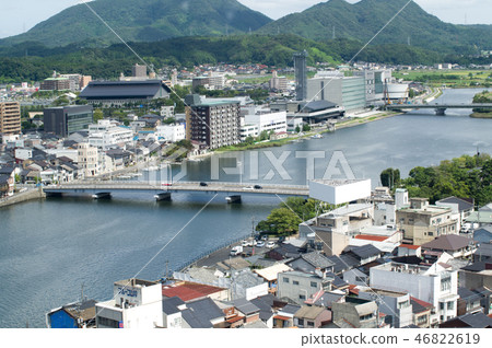 松江從高層建築的視圖 46822619