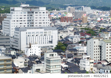 View of Matsue from the high-rise buildings 46822621