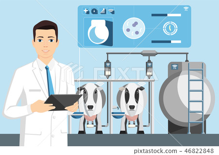Quality control of milk on a dairy farm Quality control of milk on a dairy farm 46822848
