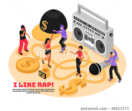 Rap Retro Design Concept 46823173