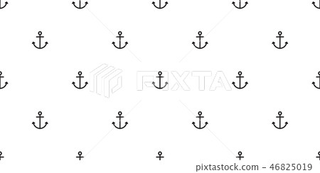 Anchor seamless pattern vector boat pirate helm 46825019