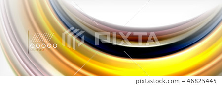 Smooth liquid blur wave background, color flow concept, illustration Smooth liquid blur wave background, color flow concept, illustration 46825445