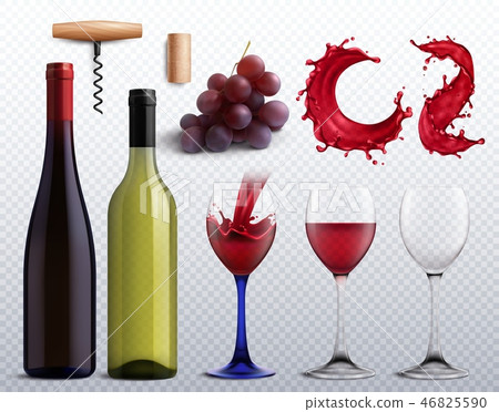 Wine Transparent Set 46825590