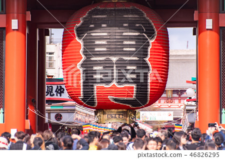 kaminarimon, sensoji temple, Asakusa, tokyo, japan kaminarimon, sensoji temple, Asakusa, tokyo, japan 46826295