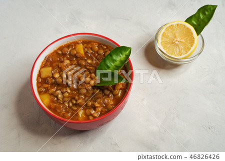 Persian Lentil Soup. Delicious rich lentil soup. 46826426