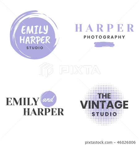 Feminine Vintage Retro Vector Logo 46826806