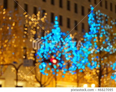Midosuji illumination OSAKA light's renaissance (out focus) Midosuji illumination OSAKA light's renaissance (out focus) 46827095