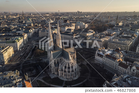 Aerial view of Votivkirche Aerial view of Votivkirche 46827808