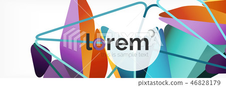 Modern geometric background. Poster template with polygonal elements Modern geometric background. Poster template with polygonal elements 46828179