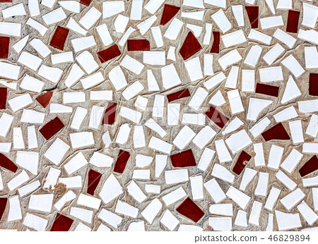 Abstract mosaic texture of broken tiles 46829894
