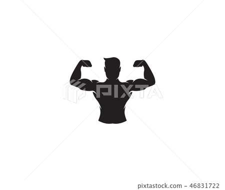 Vector object and Icons for Sport Label, Gym Badge, Fitness Logo Vector object and Icons for Sport Label, Gym Badge, Fitness Logo 46831722