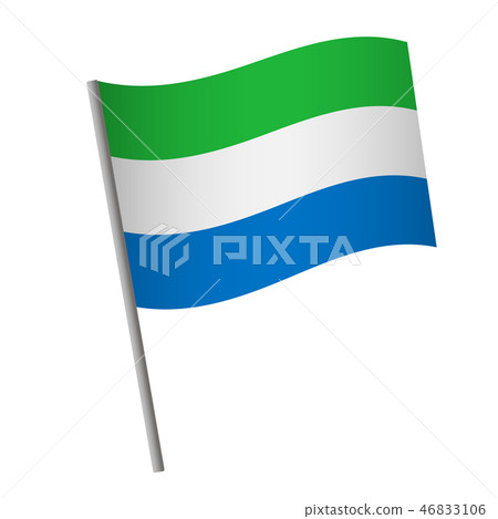 sierra leone flag icon - Stock Illustration [46833106] - PIXTA