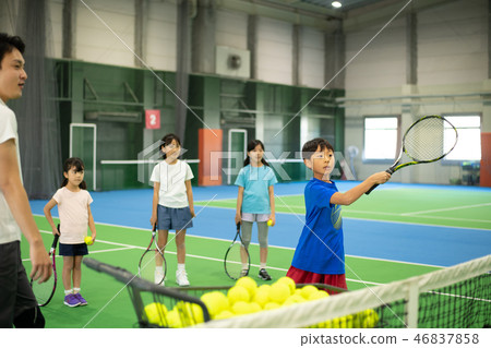 網球學校體育俱樂部孩子教室圖像 46837858