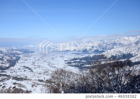 From Niigata Prefecture Ishiuchi Maruyama ski resort to the direction of Rikamachi 46838382
