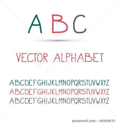 ABC - Vector Alphabet Set - Stock Illustration [46840633] - PIXTA