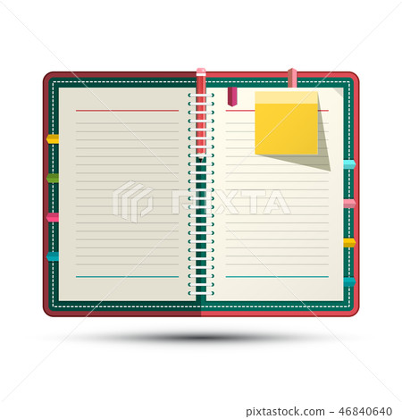 Scrapbook Vector Symbol. Paper Notebook. Scrapbook Vector Symbol. Paper Notebook. 46840640