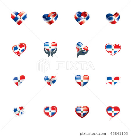 Dominicana flag, vector illustration on a white background 46841103