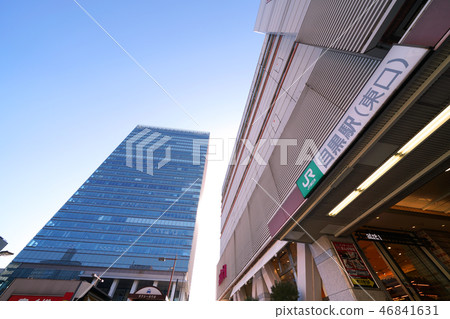Tokyo cityscape in Japan I look at the street in front of Meguro Station (East Exit) 46841631