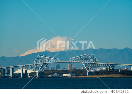 Photograph from Maihama looking at Fuji from Tokyo Bay Photograph from Maihama looking at Fuji from Tokyo Bay 46841831