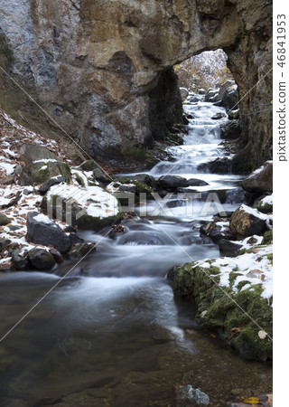 Toyohira River source stream Sapporo city 46841953