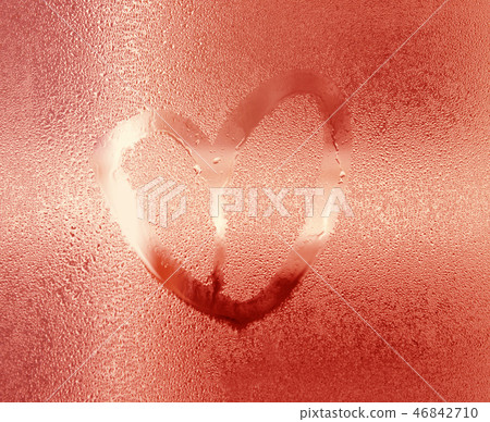 Love and Valentine's Concept.Pantone color year 20 Love and Valentine's Concept.Pantone color year 20 46842710
